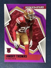 2021 Panini Rookies & Stars Purple #196 Ambry Thomas 49ers