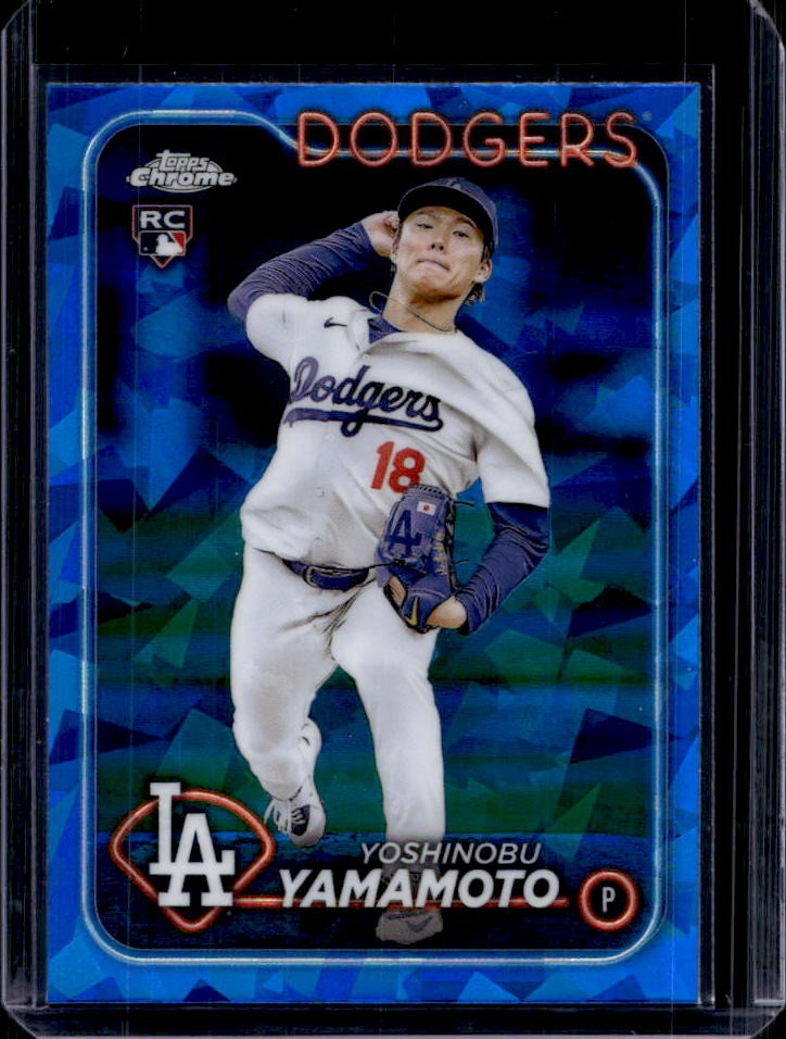 2024 Topps Chrome Sapphire Yoshinobu Yamamoto RC Rookie #553 Dodgers