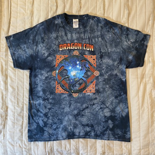 Camicia Dragon Con uomo XL blu tie dye OffWorldDesigns Ray VanTilburg 2016 maglietta - Foto 2 di 10