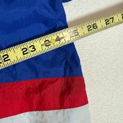 Spalding Herren XL Trainingsanzug Set Nylon Windbreaker Jacke Hose Rot Blau Vintage 80-90 - Bild 5 von 12