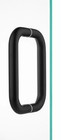 8" Back to Back Pull Handle for Frameless Shower Doors BM8X8MBL Matte Black