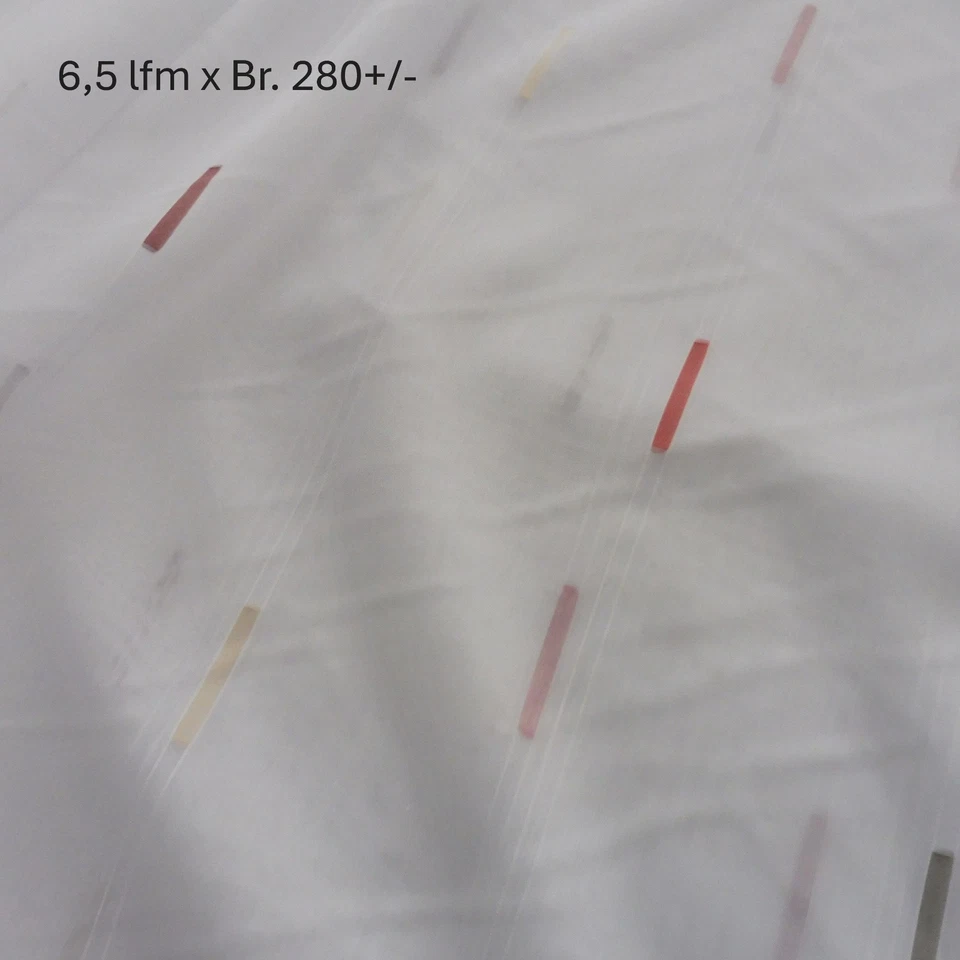 54,3 m Restmetragen Deko-u. Webgardinen, Breite 250-300cm ,  per m € 1,10 - Bild 3 von 4