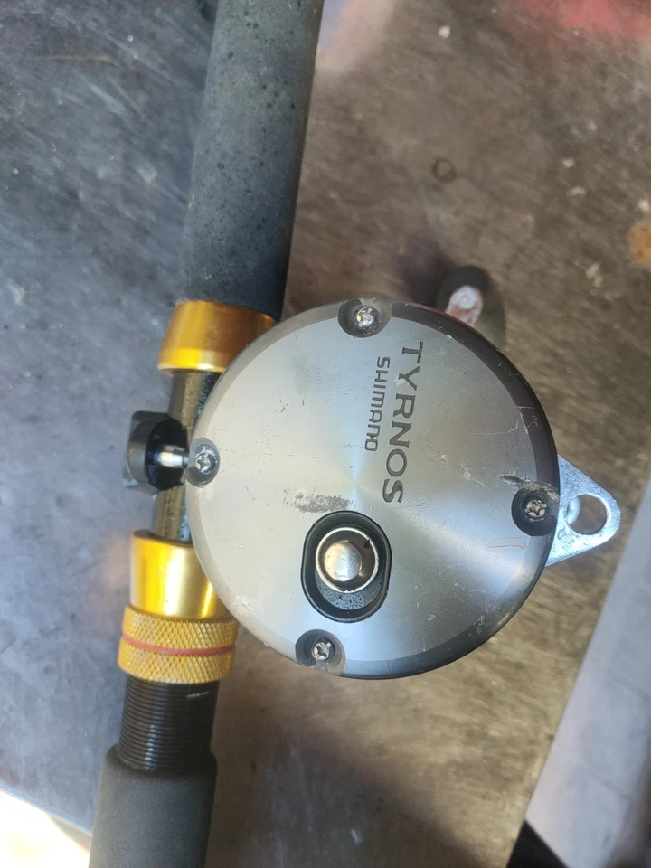 Shimano Tyrnos 30 Lb Doppia Velocità mulinello per la pesca a traina Trolling re - Immagine 3 di 4