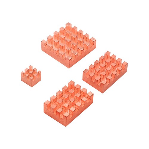 4pcs CPU RAM Copper Adhesive Heat Sinks Heat Dissipation Plate for Orange Pi 5 - Picture 5 of 8
