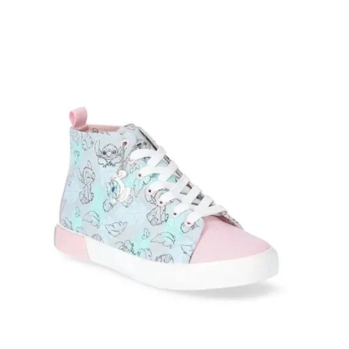 Disney Stitch Pastel High-Top Sneakers Womens Size 8 - Picture 2 of 3