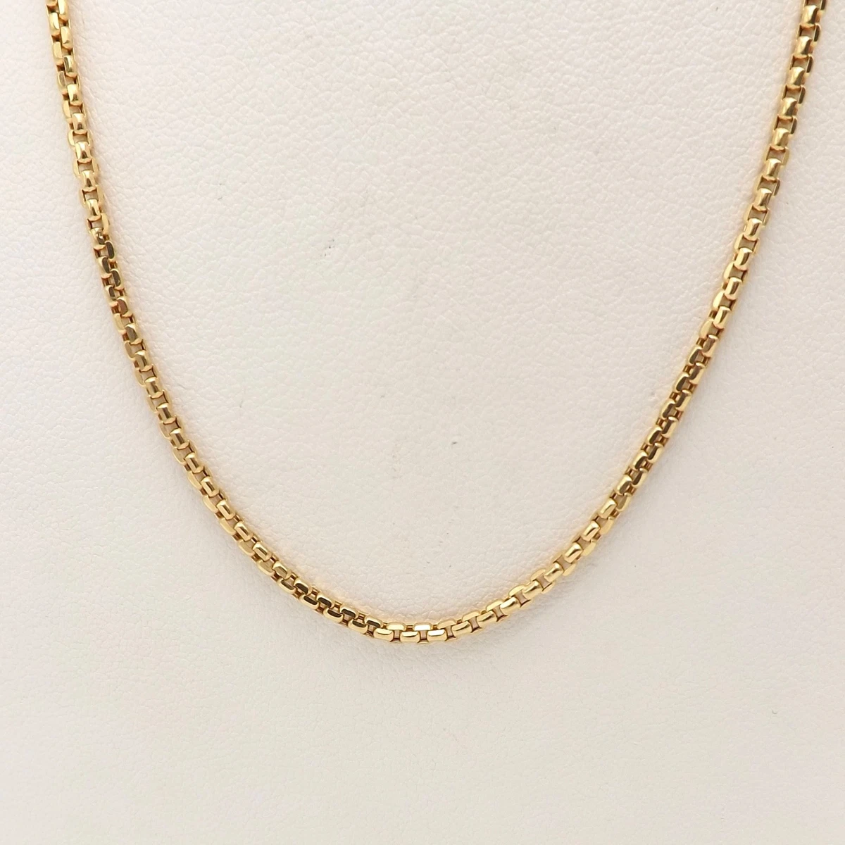 14 K Yellow Gold Box Chain Necklace for sale | eBay