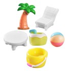  6 Pcs Beach Themed Decor Micro Landscape Miniature Dollhouse Decoration