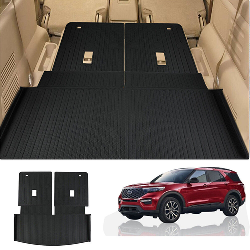Bandeja de piso de carga para maletero trasero alfombrilla para Ford Explorer 2020-2024 BrandN NE - Imagen 1 de 15