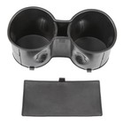 Front Floor Console Cup Holder Insert with Mat For 2015-2020 Chevrolet Tahoe GMC