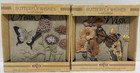 Set of 2 BUTTERFLY WISHES Wall Plaques Stoneware Wall Art (Wish & Dream) **NEW**