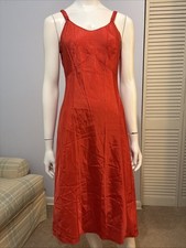 Vintage Glam Rock Wonder Maid Molded Magic Red Full Slip Dress Sz 34 USA