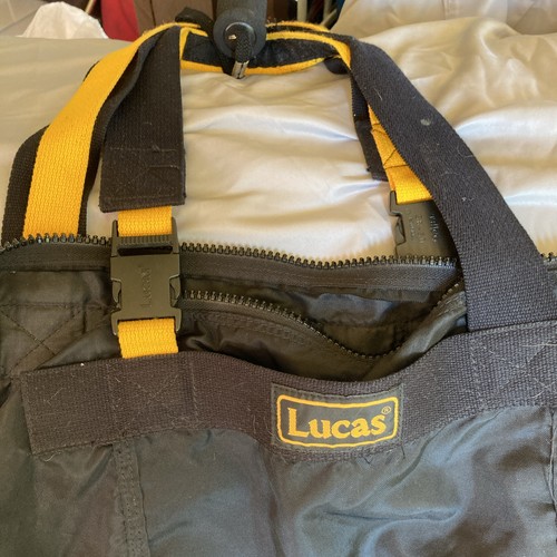Lucas Black Expandable Duffel Bag Lightweight Travel Weekender Bag 20” Wide NICE - Picture 2 of 24