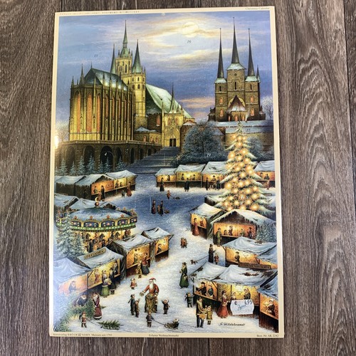 Brück & Sohn Paper Advent Calendar Erfurter Weihnachtsmarkt German Market - Picture 1 of 7