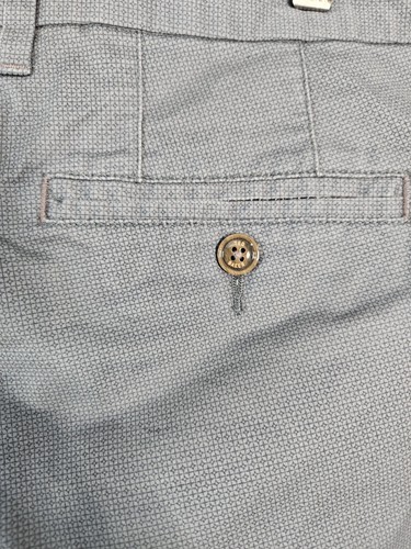 Pantalones Cortos Ted Baker Para Hombres Chino Caqui Azul Frente Plano Recto Golf Nuevo Dinero Talla 32 - Imagen 8 de 10