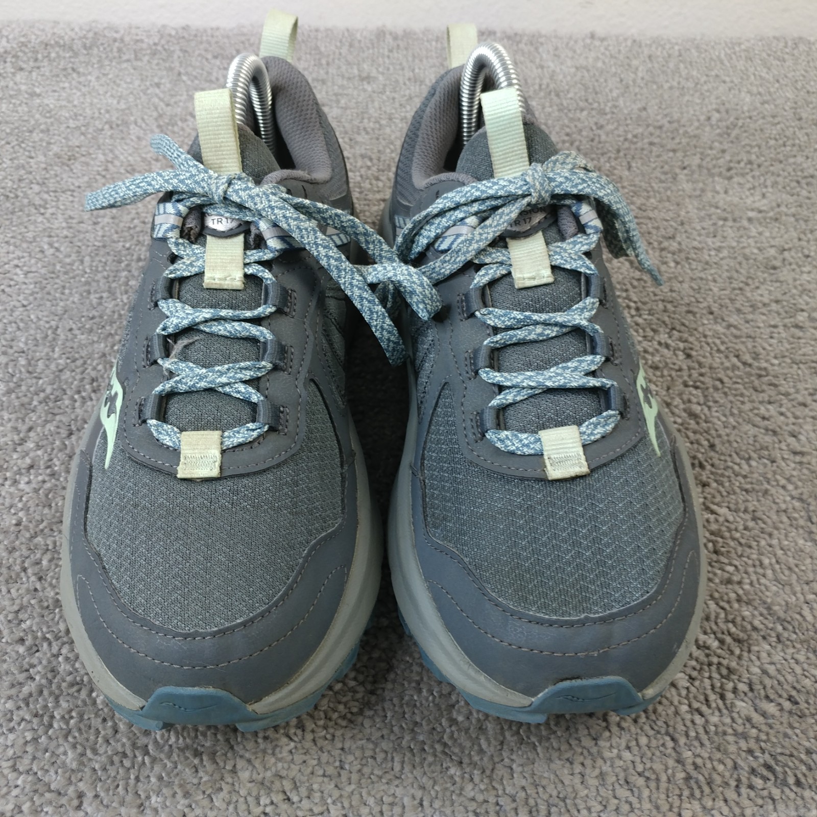 Saucony Excursion TR17 Womens Size 9 Trail Running Shoes Gray Green thumbnail 6