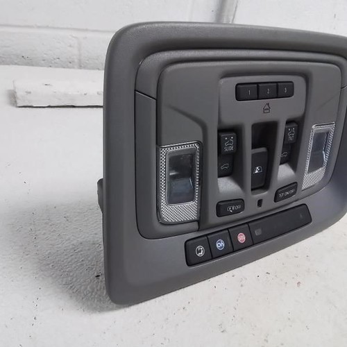 2022 CHEVROLET SILVERADO2500 Gray Overhead Console With Maplites OEM 84903266 - Picture 2 of 6