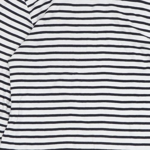 Top para mujer Cotton Traders blanco a rayas cuello barco - Imagen 12 de 12