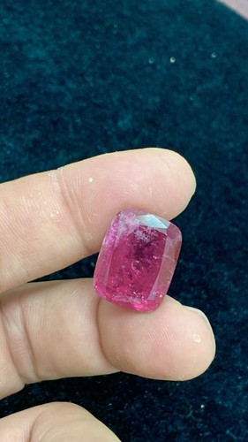 25.57 CRT Rubelite Tourmaline Natural Earth MinedUnheated Faceted - Picture 3 of 5