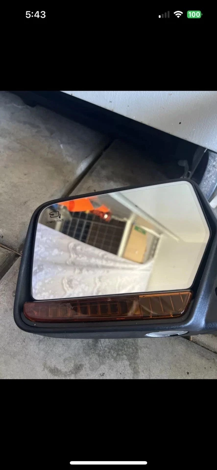 Espelho aquecido elétrico cromado lateral esquerdo para Ford Expedition 2011 Lincoln Navigator - Imagem 2 de 4