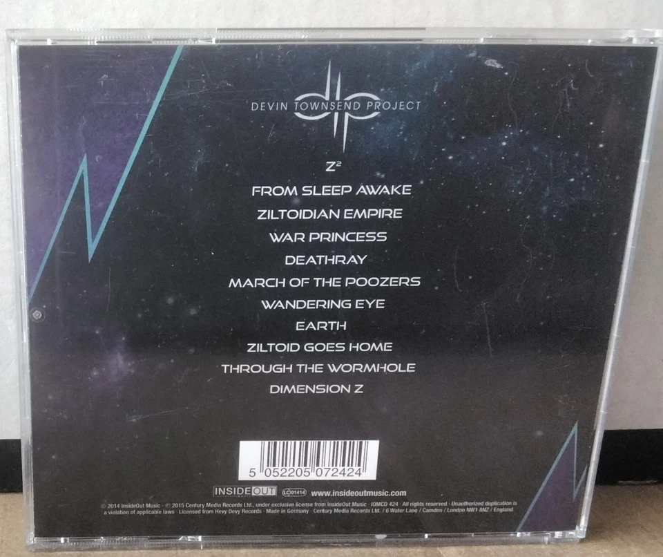 CD Alemania DEVIN TOWNSEND PROJECT ZILTOID Dark Matters Inside Out Music IOMCD424 Foto 2 de 3