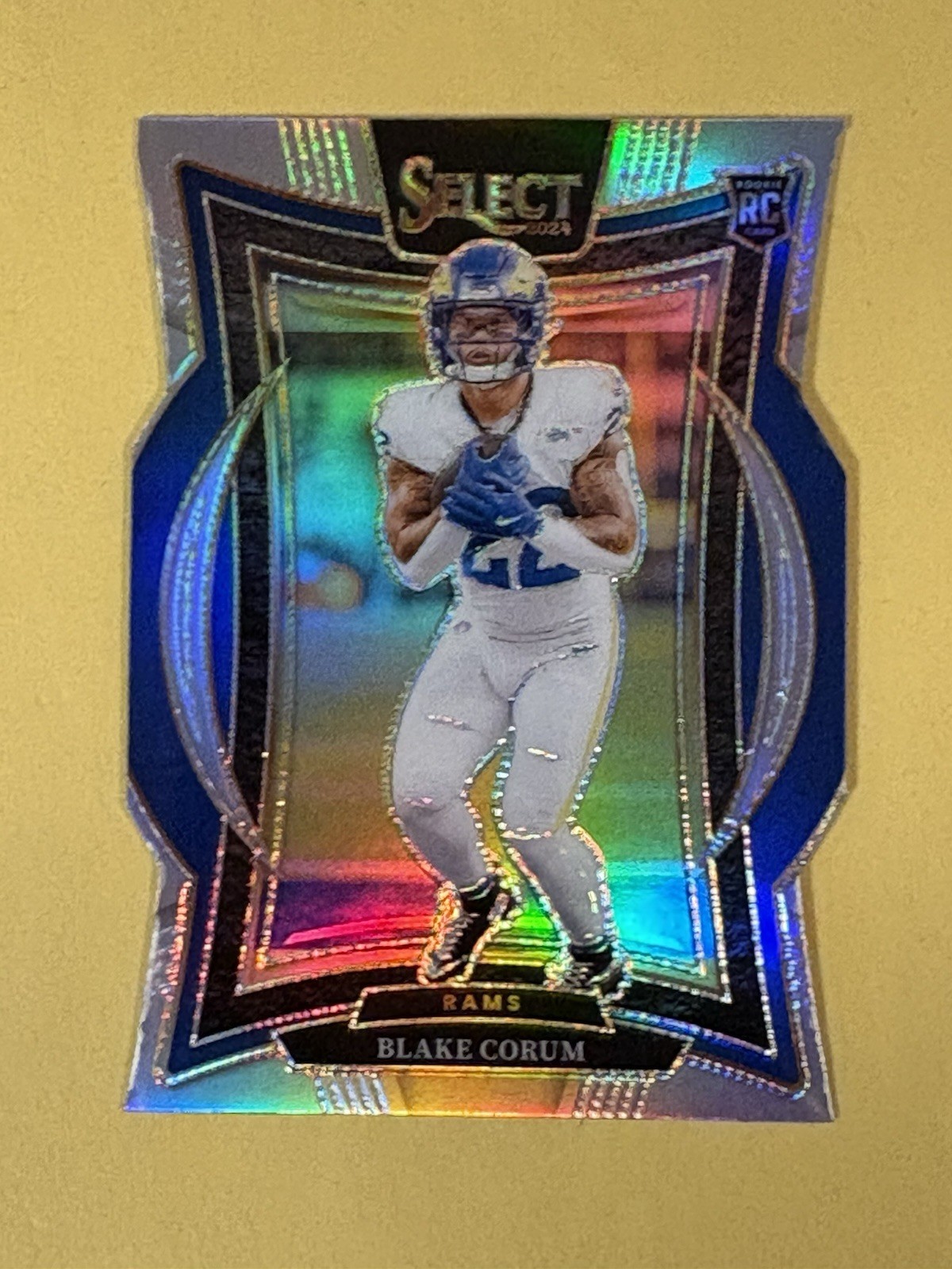 2024 Panini Select - Concourse Blake Corum #9 Silver Prizm Die-Cut (RC)
