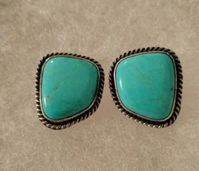 Randall Caladitta Kingman Sterling Silver Stud Earrings