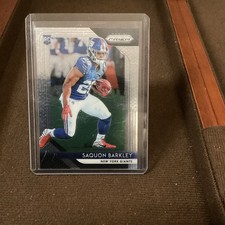 Panini Prizm 2018 Saquon Barkley Rookie Base #202 New York Giants NFL Card. rookie card picture