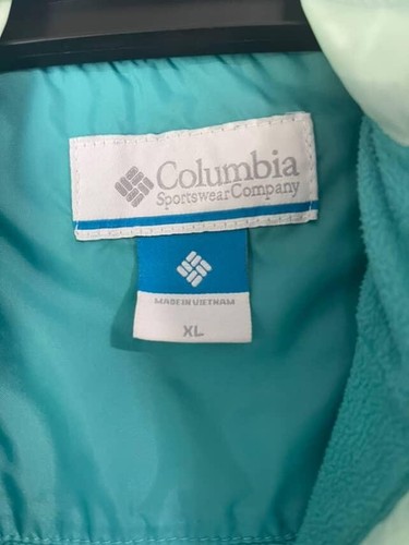 Chaqueta de lluvia ligera con capucha y cremallera completa azul Columbia para niñas talla XL - Imagen 4 de 8