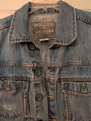Arizona Jean Co. Women extra large Denim Vest / Button Front 4 Pocket Vintage - Bild 7 von 10