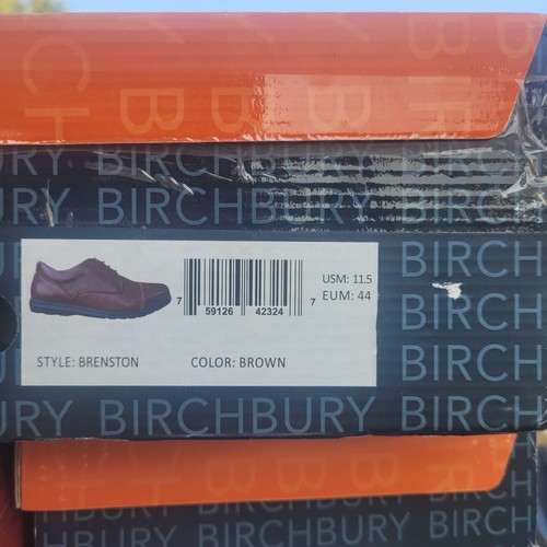 Birchbury Brenston elegante Barfußschuhe braun Herren Größe 11,5 minimalistische Slipper - Bild 6 von 12