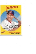 2018 ARCHIVES INDIANS HALL OF FAME SLUGGER JIM THOME