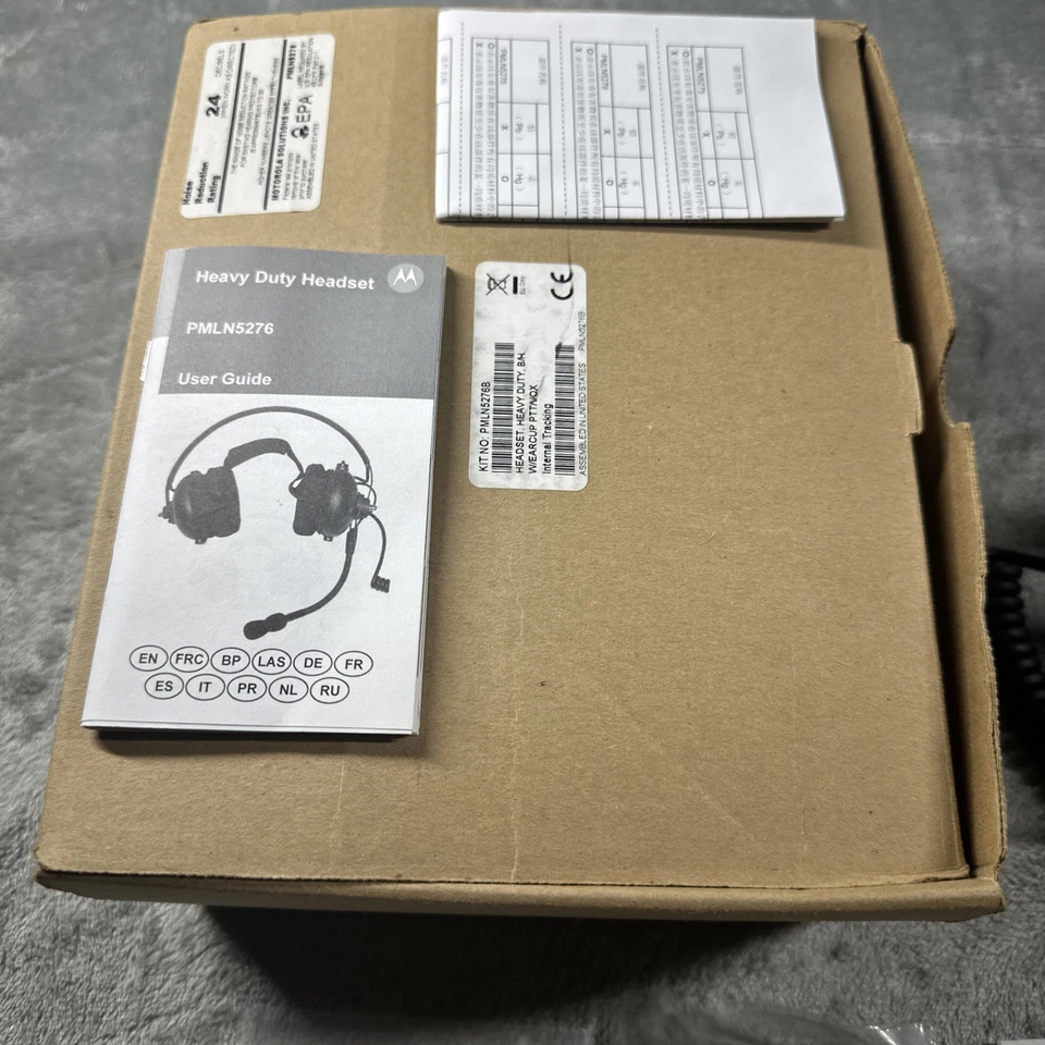 Motorola PMLN5276B Heavy Duty Headset with Noise-Cancelling Boom Microphone - Image 2 of 4