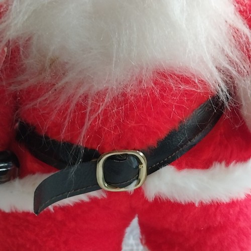 Vtg Original Rushton Rubber Face Santa with Coca Cola Bottle White Boots 17.5" - Picture 7 of 19