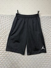 Nike Air Jordan Basketball Shorts Youth Sz L 12-13 YRS Black Stretch