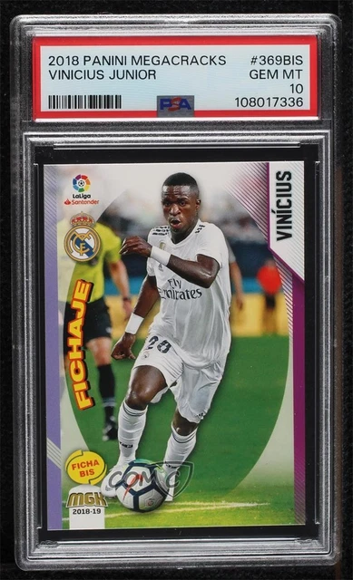 2018-19 Panini Megacracks MGK La Liga Fichaje Vinicius Junior PSA 10 GEM MT 0tz4