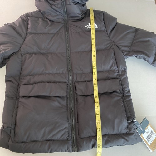 The North Face Gotham Down Jacket Black Pockets Hood Women’s Size Medium NWT - Picture 11 of 15