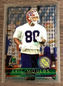 1996 Topps Chrome Football #154 Eric Moulds RC Rookie Card