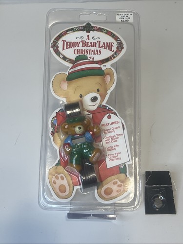 Vintage 1994 A Teddy Bear Lane Weihnachten Armbanduhr Kmart mit neuer Batterie enthalten - Bild 1 von 8