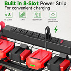Garden Power Tool Organizer Heavy Duty Tools Storage Rack Wall Mount with Layers