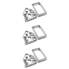 3 Count Christmas Cookie Stainless Steel Gingerbread House Making Kit
