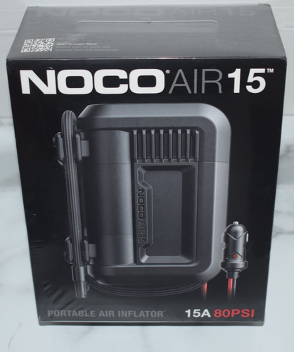 NOCO AIR15 UltraFast 15A 80 PSI 12V Portable Tire Inflator and Air Compressor