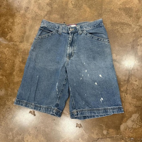 Medium Wash Paint Splatter Old Navy Denim Jort Shorts - Bild 2 von 4