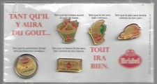 lot de 5 pin's bridel (neuf sous emballage)