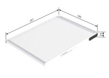 BOSCH Innenraumfilter 1 987 432 077 Partikelfilter für XSARA N0 CITROËN N2 N1