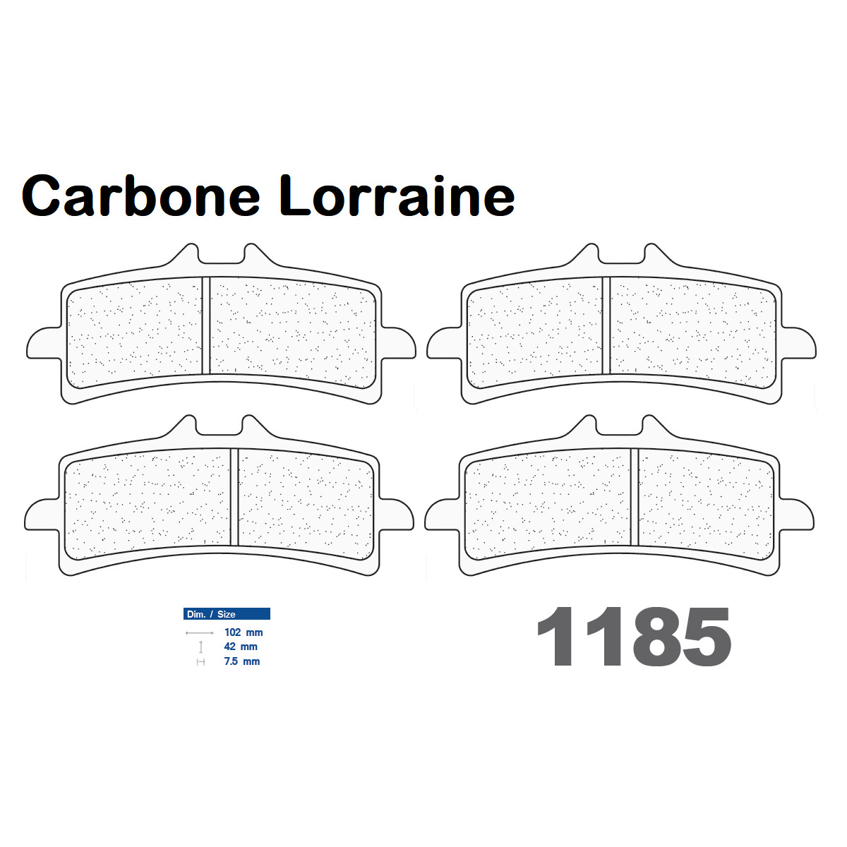 Plaquettes Carbone Lorraine racing en métal fritté pour KTM 990 SM-R 2010