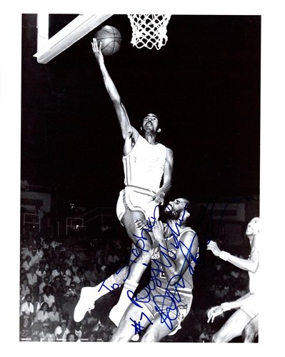 DUDLEY BRADLEY INDIANA PACERS #7 (personalized). Also signed on back 8X10 photo