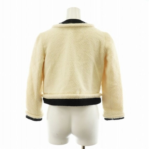 Alexander Wang Collarless Jacket Boa Mohair Blend 0 White AN24 Used 9ccb7890d0b9 - Picture 3 of 9