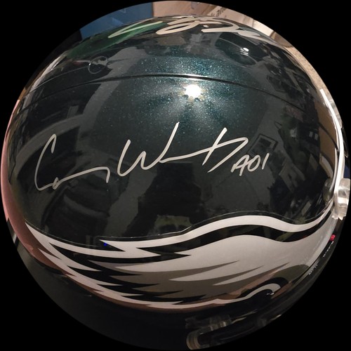 Eagles Team Autographed Helmet JSA/FANATICS COA McNabb, Wentz, Vick & Cunningham - Picture 11 of 24