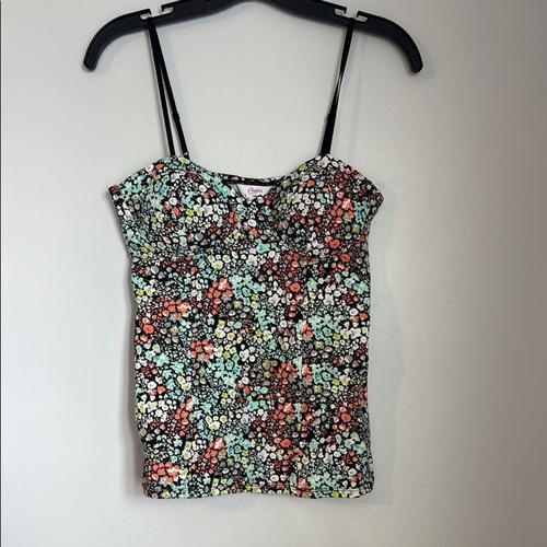 Candies Y2K rosa & grün verstellbarer Träger integrierter BH Camisole Größe Medium - Bild 1 von 7