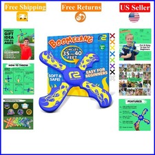 Kids' Soft EVA Foam Boomerang - Easy Throw Catch Outdoor Toy, Blue